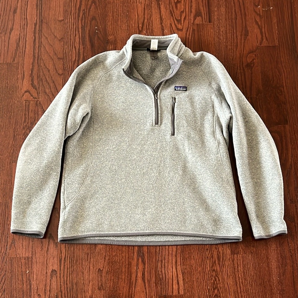Patagonia Better Sweater Half Zip Extra Large Grey